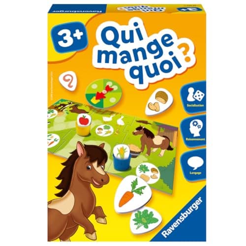 Ravensburger - Educational Game - Who Eats What? - Animal Discovery - Logic Association - Language Development - 1 to 4 Players, Ages 3 and up - 24034 - Image 2
