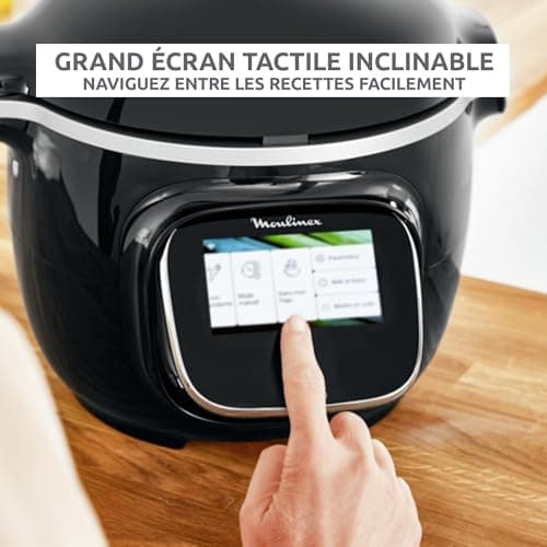 Moulinex Cookeo Touch Wifi Smart High Pressure Multicooker + Cake Pan 18 cm, 6 L, Touch Screen, 250 Built-in Recipes, Moulinex YY5297FB Application, Black - Image 6