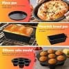 23-25 cm Air Fryer Accessory, Silicone Air Fryer Mould for Russell Hobbs Air Fryer XXL 8L/8.3L, Air Fryer Mould with Air Fryer Grill, Toast Grill, Cake Mould - Image 5