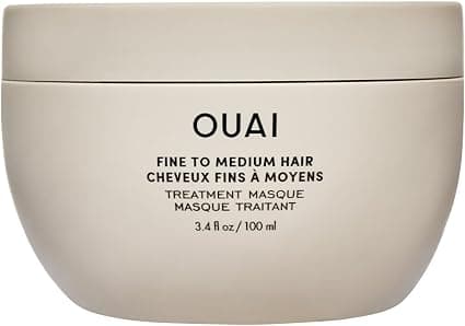 OUAI Treatment Mask for Fine to Medium Hair Travel Size Hair Mask for Repair, Hydration and Shine with Shea Butter, Keratin and Panthenol Hair Care - Image 1