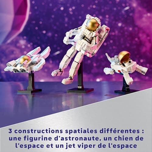 LEGO Creator 3-in-1 Astronaut in Space Construction Toy with Dog and Space Shuttle, Nursery Decoration, Creative Gift for 9 Year Old Boys and Girls 31152 - Image 8