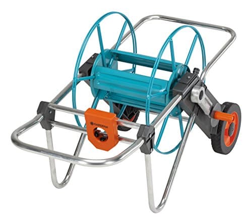 Gardena Metal Hose Reel on Wheels 100: Heavy Duty Hose Reel, Angled Hose Connection, Drip Free Connection, Crank, Max. 100m 1/2 Inch, 80m 5/8 Inch, 50 m 3/4 Inch, 25 m 1 Inch - Image 3