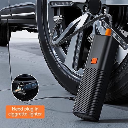 Gonfleur de Pneu Automobile | Compresseur pour Voitures,Pompe À Air De Pneu Haute Densité,pour Camping-Car Voyage en Extérieur Conduite et Déplacements Vélo Véhicule Camion Moto SUV - Image 5