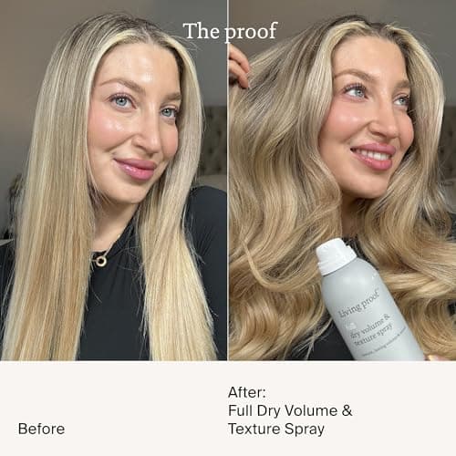 Living Proof Full Dry Volume & Texture Spray | Texturizing Spray for Fine and Thinning Hair for Volume and Body | Heat Protection and Natural Look | 95 ml - Image 4