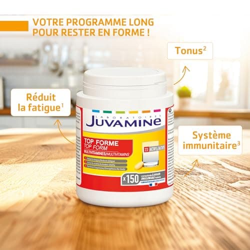 JUVAMINE - Top shape - Vitality - Tonus - 12 Multivitamins & 10 Minerals - Helps reduce fatigue - Supports immunity - 150 tablets - Maxi Format - 5 months - Image 5