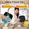 3PCS Silicone Air Fryer Mould 22-25cm for Russell Hobbs 8L/8.3L, Moulinex 7.5L, Cecotec/Cosori/Aigostar 6.5-8.5L, Reusable Square Airfryer Accessories (27170-56 27632-56) - Image 8