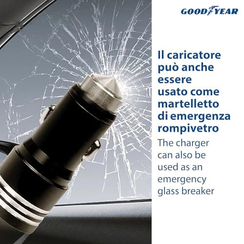 Goodyear 3 in 1 Lightning/Micro USB/USB-C Dual USB Cigarette Lighter Socket Charger 120cm Cable for Car - Image 7