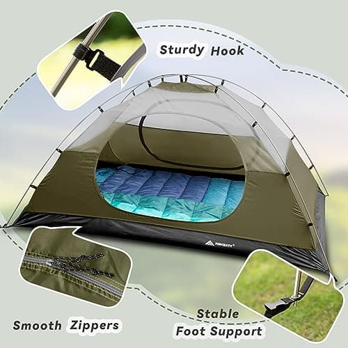 Forceatt 2-4 Person Camping Tent, 4 Season Waterproof Anti UV, Ultra Light Easy Double Layer Dome Tent for Picnic, Hiking, Trekking, Camping - Image 5