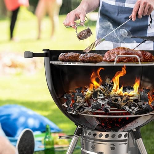Onlyfire Charcoal Grill 43 cm, Stainless Steel Barbecue Grill, Accessory for Weber Charcoal Barbecue 57 cm, Bottom Grill for Weber BBQ - Image 7