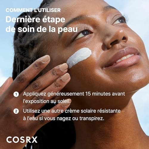 COSRX Vitamin E Vitalizing Creme Solaire Visage SPF 50, hydratant SPF, léger sous maquillage, essentiels de voyage, essentiels d'été, Crème solaire coréenne, skincare coreen,1,69 fl oz - Image 7