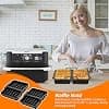 2 Pieces Air Fryer Ninja, Reusable Silicone Air Fryer Mould Accessories For Cosori Air Fryer 10L Twinfry & Ninja Af500EU, Belgian Waffles, Air Fryer Waffles Accessories - Image 7