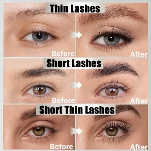 2 Pcs Metal Mascara, Iron Wand Mascara,mascara Waterproof, Washable MetalMascara, Non-Clumping, Long Lasting, Smudge-Proof, Volume & Longueur (Noir) - Image 5