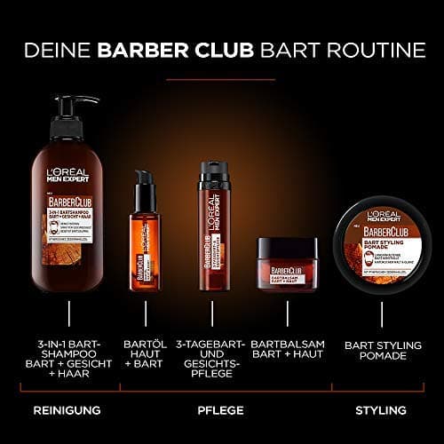 L'Oréal Men Expert Barber CLUB HUILE POUR BARBE peau et barbe , Lot de 1 paquet (1 x 30 ml) - Image 8