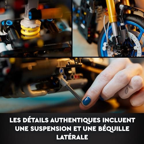 LEGO Technic Yamaha MT-10 SP - Maquette à Construire de Moto pour Adultes - Modélisme Authentique avec Moteur 4 Cylindres et Direction Fonctionnelle - Idée Cadeau Hommes et Femmes 42159 - Image 5