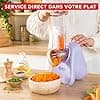 Moulinex Fresh Express, Electric Vegetable Cutter, Direct Service, Slice-Grate, Lilac, DK8546E0 - Image 5