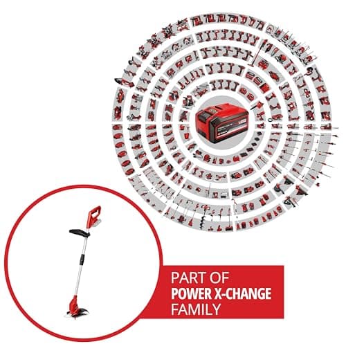 Einhell GC-CT 18/24 Li Solo Power X-Change Cordless Edger Cutter (18 V, Cutting Diameter 24 cm, Telescopic Handle) Delivered without Battery or Charger, Red/Black - Image 3