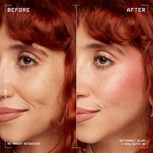 NYX PROFESSIONAL MAKEUP - Blush en Poudre, enrichi en beurre de mangue, beurre d'amande & beure de karité - Texture Fondante - Formule Vegan - Buttermelt Blush, Teinte : U Know Butta - Image 5