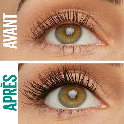 Maybelline New-York Volume Mascara - Enriched with Shea Butter - Vegetable Fibre Brush - Green Edition Mega Mousse - Very Black (02) - 10 ml - Image 3