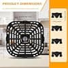 Air Fryer Accessories for Instant Pot Vortex 6 in 1 6 QTXL, Air Fryer Stove Grill Replacement Mat Square Air Fryer, Replacement Crisper Plate 23 x 24.2 x 0.1 cm - Image 6