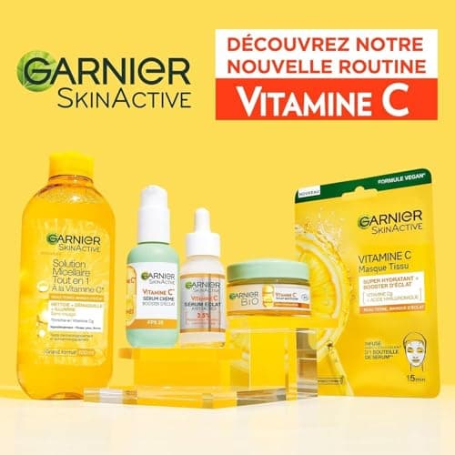 GARNIER Skin Active - Crème Hydratante Bio - Hydratation & Éclat - Nourrit, Lisse & Illumine Le Teint - Vitamine C & Agrumes - Vegan & Cruelty Free - Peaux Ternes En Manque D'Éclat - 50 ml - Image 6