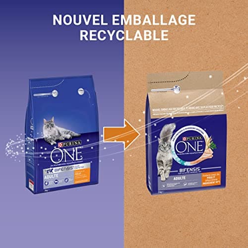 PURINA ONE Bifensis Adulte | Croquettes Au Poulet pour Chats Adultes | Sac de 3kg (Lot de 2) - Image 4