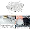 Air Fryer Grill Accessories, Stainless Steel Grill & Steaming Rack for 3.5-5.8QT, Dehydration Rack for Ninja Power Air Fryer (20.5x20.5x9cm) - Image 4