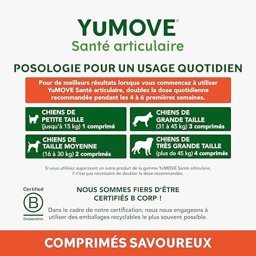 YuMOVE Osteoarthritis for Dogs - Joint Supplement for Young Dogs - 60 Tablets - Joint Support for Active Dogs Containing Green Mussels, Glucosamine, Chondroitin for Agility - Image 7