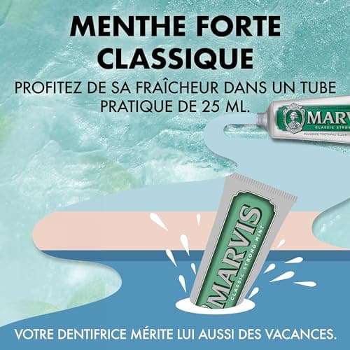 Marvis 3 x 85ml Classic Mint Forte Toothpaste - Strong Mint Flavoured Toothpaste for Long Lasting Freshness - Image 4