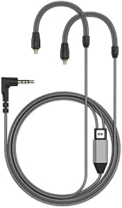 Sennheiser Headphones - Original accessory cable - 1.2 m asymmetric cable with 3.5 mm connector for IE Series audiophile headphones