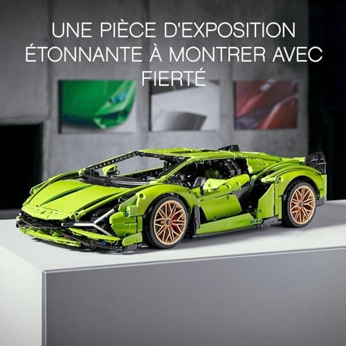 LEGO 42115 Technic Lamborghini Sián FKP 37, Maquette de Voiture à Construire, Modèle Réduit, Construction pour Adultes, Idée Cadeau Hommes et Femmes - Image 6
