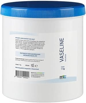 Medicalcorner24 White Vaseline, Skin Care Gel Body Care, Tattoo & Piercing Zone, 1kg