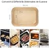 KitchenBoss Air Fryer Baking Paper: 120 Pieces Rectangular Baking Paper for Air Fryer, 22 x 14 cm Reusable Baking Paper Airfryer Accessories for Ninja AF300EU AF400EU - Image 3