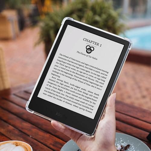CoBak Étui pour Kindle - Étui Transparent pour Le 6" Nouveau Kindle 11e génération 2024 (Modèle RS23CV) / 2022 (Modèle C2V2L3) - Dos en Silicone léger et résistant aux Rayures - Image 8