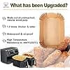100 Pcs Air Fryer Liners Rectangular Air Fryer Liners Disposable Air Fryer Liners Double Basket Liners for Ninja Air Fryer 2 Basket Instant Pot Vortex Plus PowerXL Vortex DualZone Air - Image 3
