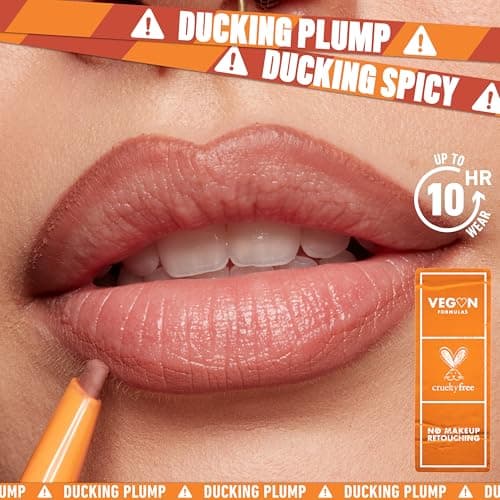 NYX Professional Makeup - Plumping Lip Liner - Up to 10 hours of hold - Enriched with chili and ginger extract - Plumping Lip Liner - Matte finish - Duck Plump - Shade: Nude Flip - Image 6