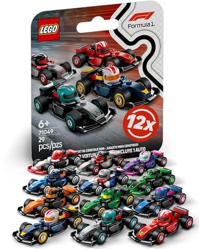 LEGO F1 Series Race Car with 12 Formula 1 Cars: Complete Lego Minifigure Kit Series 71049 - Image 2