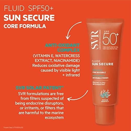 SVR - Sun Secure Fluide SPF50+ - Fluide solaire invisible toucher sec – Très haute protection UVA, UVB, infrarouge & lumière visible – Peaux sensibles – Niacinamide, Vitamine E – 50 ml - Image 5