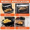 Air Fryer Mould, 3 Pcs Flat Air Fryer Accessory for Ninja Air Fryer 10.4L AF500EU, Reusable Silicone Air Fryer Mould for Ninja Air Fryer 10.4L (3 pcs) - Image 8