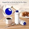 Waterdrop Coffee Machine Filter Cartridges Replacement for De'Longhi DLSC002 Water Filter, Compatible with De'Longhi Magnifica S, Eletta Explorer, Dinamica and ECAM Series (2) - Image 6