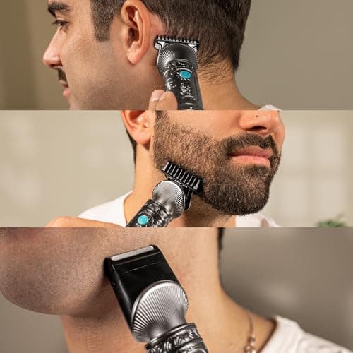 Cecotec Samurai 6 in 1 Professional Multifunction Precision Care Trimmer for Nose and Body, Battery Life 150 min, 3-15 mm Clogs, Precise Profiling, Storage Base, Screen. - Image 6
