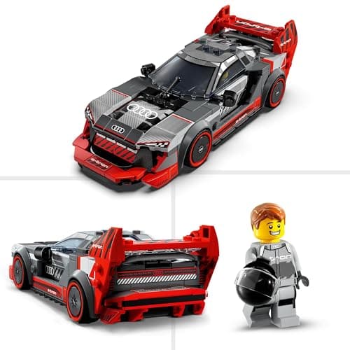 LEGO Speed Champions Voiture de Course Audi S1 e-Tron Quattro Véhicule Jouet, Set de Construction pour Enfants, Idée Cadeau pour Garçons et Filles Dès 9 Ans, Jeu en Autonomie, Déco pour Chambre 76921 - Image 4