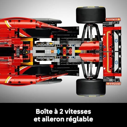 LEGO Technic F1 Ferrari SF-24 - Maquette de Voiture de Course Collector à échelle 1/8 - Inclut Moteur V6, boîte de Vitesses, DRS et Volant - Idée Cadeau pour Adulte et Adolescent 42207 - Image 5