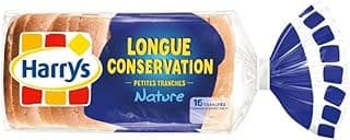 Harry's Pain de Mie Longue Conservation Nature 250g - Savoureux et Moelleux - Idéal pour Petits Déjeuners Gourmands - Le Lot De 6