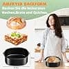 22CM Air Fryer Accessories for Philips 2000 Series 6.2L NA230, 7.2L, Ninja MAX PRO 6.2L AF180EU, Cosori Turbo Blaze 5.5L 6L 6.2L, 8PCS Reusable Silicone Mould Air Fryer Accessories, BPA Free - Image 5