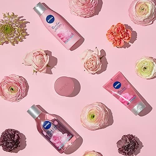 NIVEA - Eau Micellaire Biphase Rose Care - Efficacité Waterproof - Visage, Yeux, Lèvres - Nettoie, Tonifie & Purifie - Peau Fraîche & Hydratée - Eau De Rose Bio - Tous Types De Peaux - 400 ml - Image 8