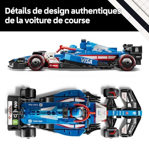LEGO Speed Champions Voiture F1 Visa Cash App RB VCARB 01 - Maquette à Construire d'un véhicule de Formule 1 - Minifigurine Collector de Pilote de Course - Idée de Cadeau pour Adulte 77246 - Image 6