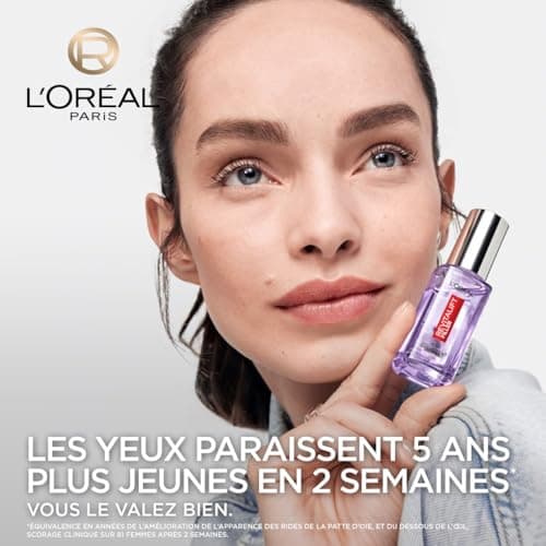 L'Oréal Paris - Eye Serum - Anti-Wrinkle, Anti-Puffiness & Concealer - With Pure Hyaluronic Acid and Caffeine - Innovative Triple-Ball Tip - Revitalift Filler - 20ml - Image 4