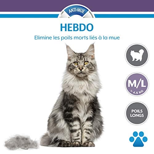 FURMINATOR Large Cat Grooming Tool - Long Haired Cat Grooming Tool - Removes 90% of Hair - 1 Click Clean - Professionally Designed and Recommended - BPA Free, Black - Image 3