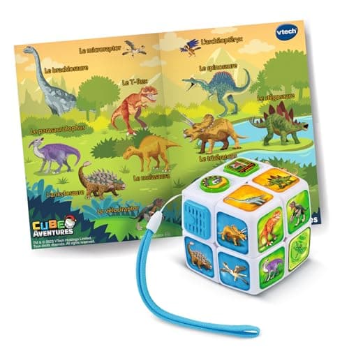 VTech - Dinosaur Adventure Cube, 2x2 Interactive and Talking Magic Cube, Puzzle and Speed Game, Dinosaur Educational Toy, Gift for Children from 4 to 8 Years Old - Image 5