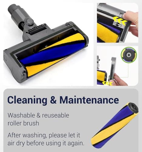 Dust Detection Brush Head Compatible for Dyson Vacuum Cleaners V7, V8, V10, V11, V15, Spare Parts, Hard Floor Accessories - Image 7
